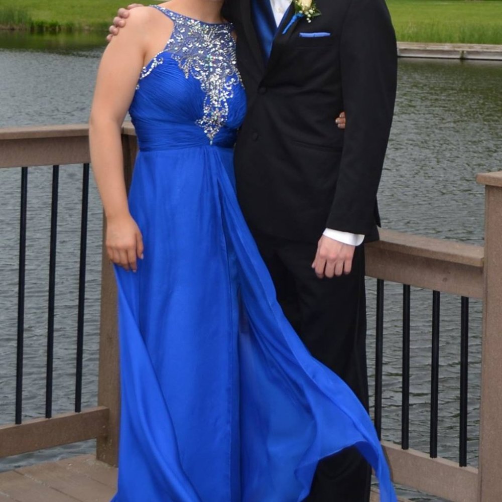 Royal blue prom dress